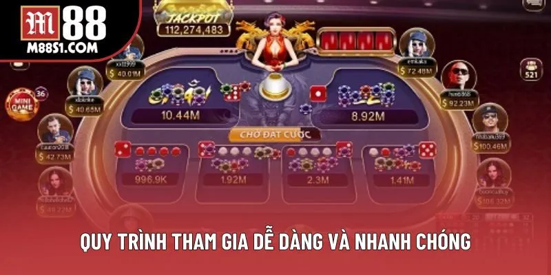 Quy trình tham gia dễ dàng và nhanh chóng Quy trình tham gia dễ dàng và nhanh chóng